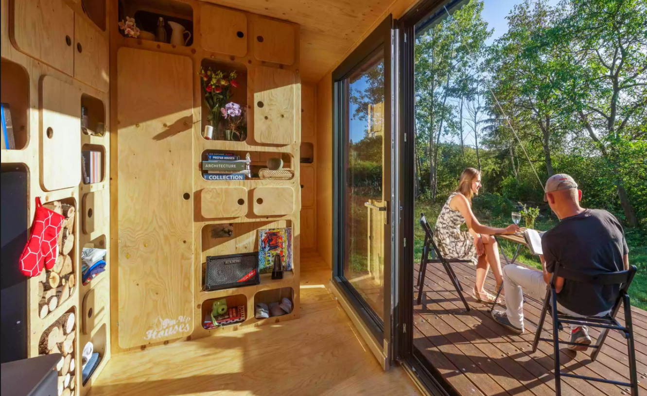 Off-Grid Container Cabin